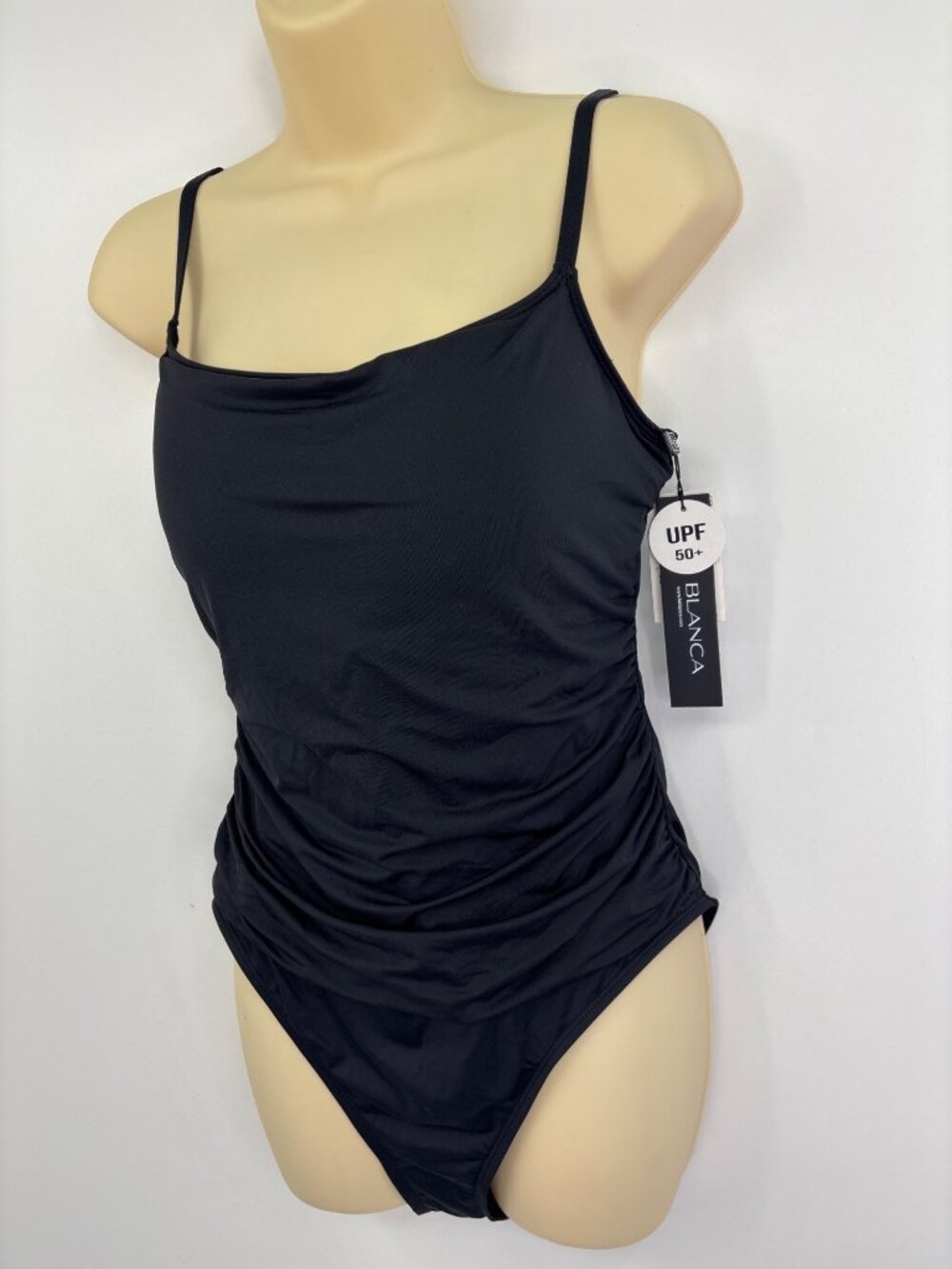 La Blanca Island Goddess One Piece Swimsuit Black Size 16 NEW - Picture 5 of 7